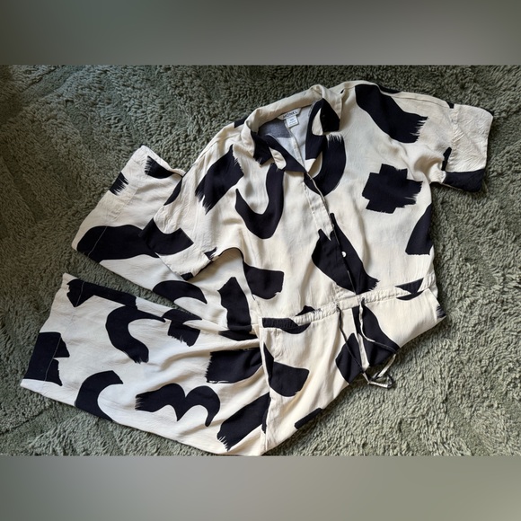 Monki Brushstroke Jumpsuit - Picture 1 of 4